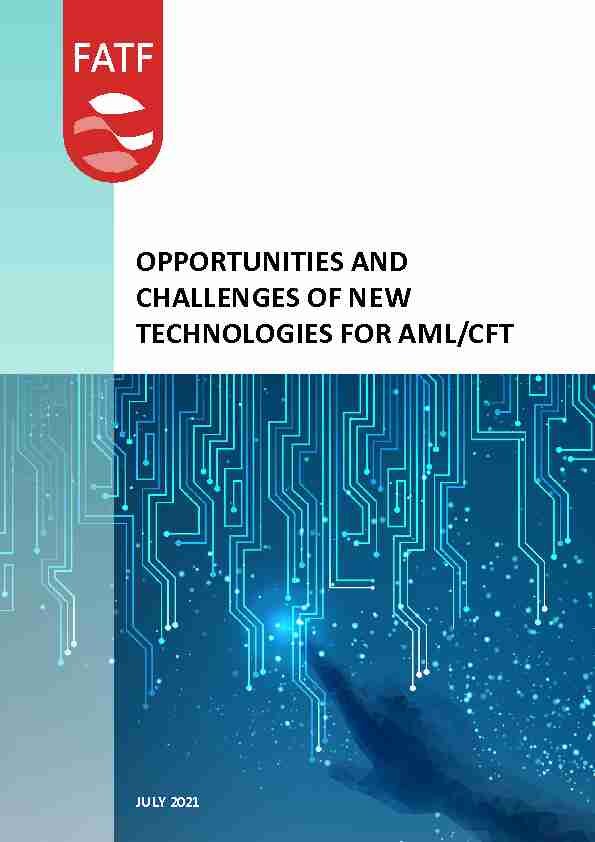 Opportunities and Challenges of New Technologies for AML/CFT