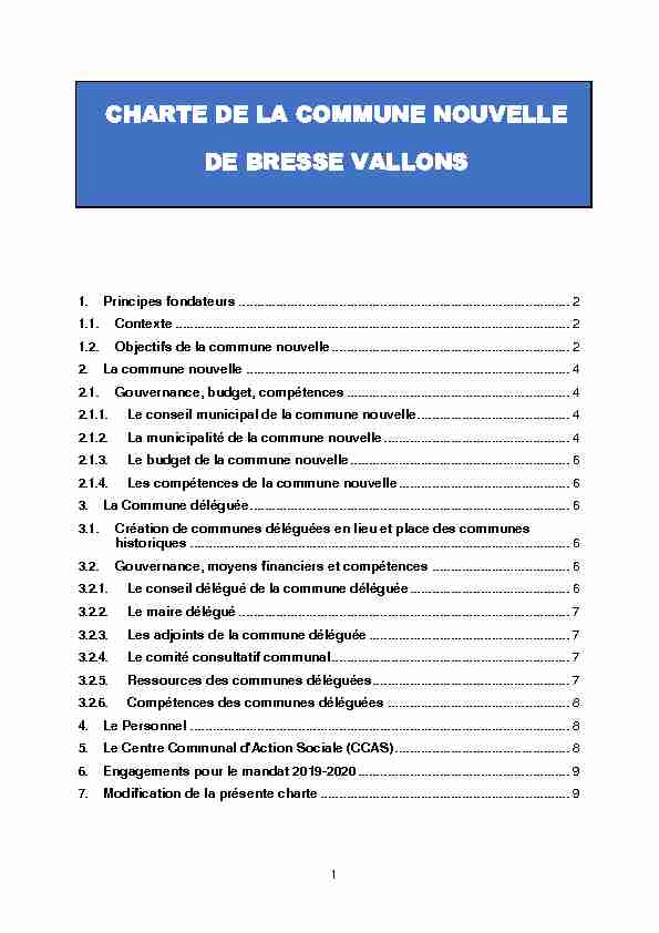 [PDF] Charte Commune nouvelle BRESSE VALLONS - Cras sur reyssouze