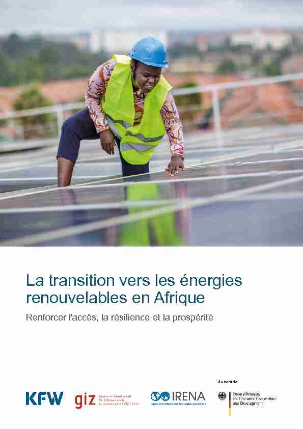 La transition vers les énergies renouvelables en Afrique : Renforcer