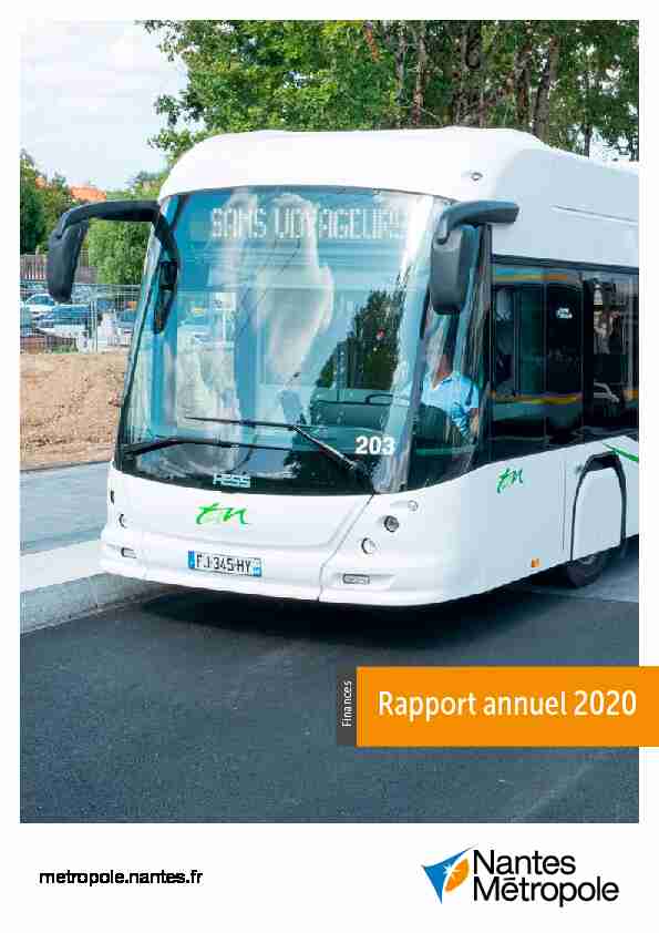 Le rapport annuel de Nantes Métropole 2020