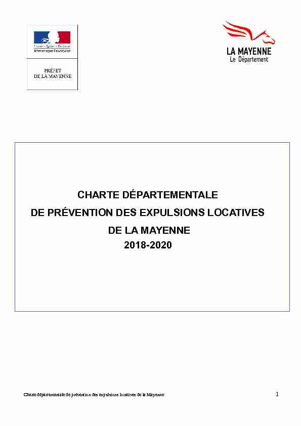 Charte départementale de prévention des expulsions locatives de la