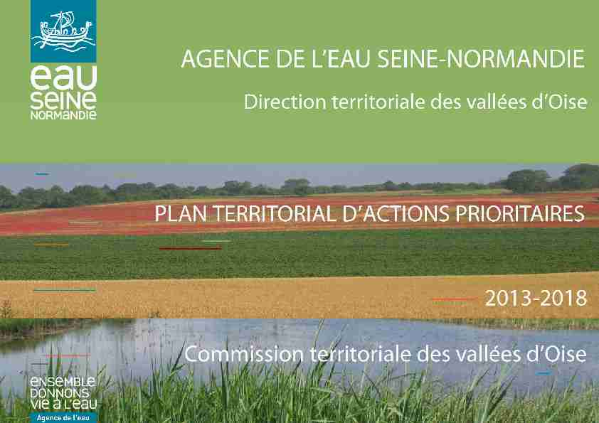 PTAP 2013-2018 - Commission territoriale des vallées dOise