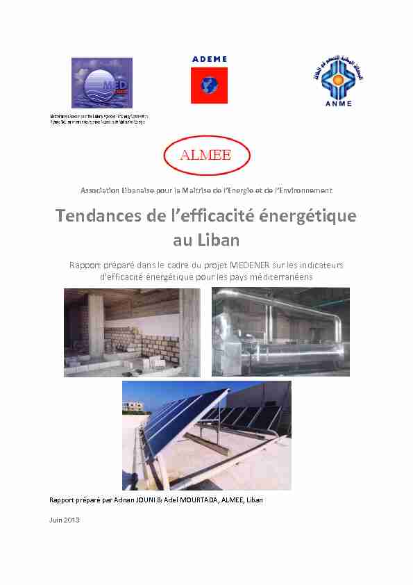Tendances de lefficacité énergétique au Liban