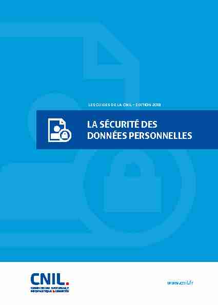 [PDF] Guide sécurité des données personnelles - CNIL