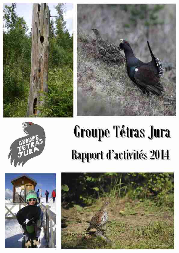 Groupe Tétras Jura