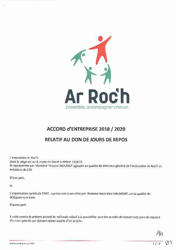 [PDF] Accord don de jours signé - Ar Roch