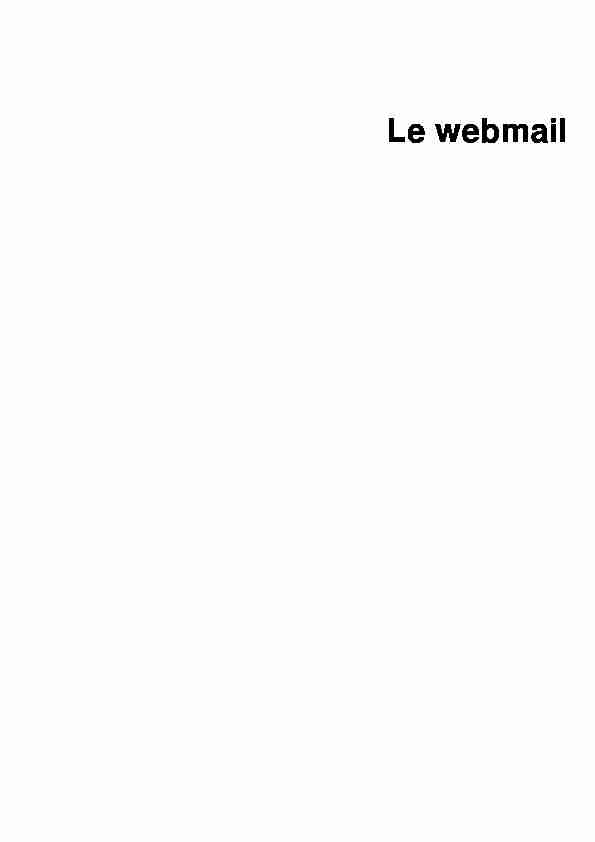 [PDF] Le webmail