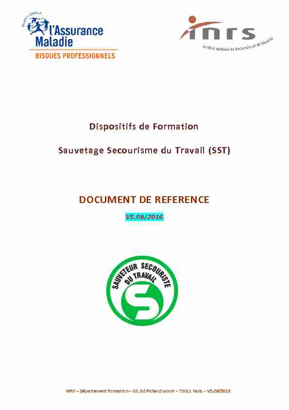 Document de référence - dispositif SST