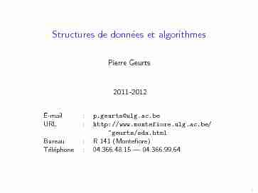 [PDF] Structures de données et algorithmes