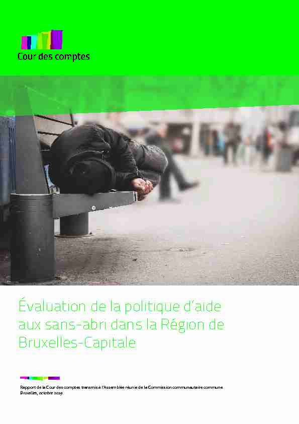 [PDF] Evaluation de la politique daide aux sans-abri  - Cour des comptes