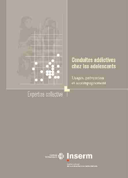 [PDF] Vulnérabilité des adolescents aux addictions et  - Vie publique