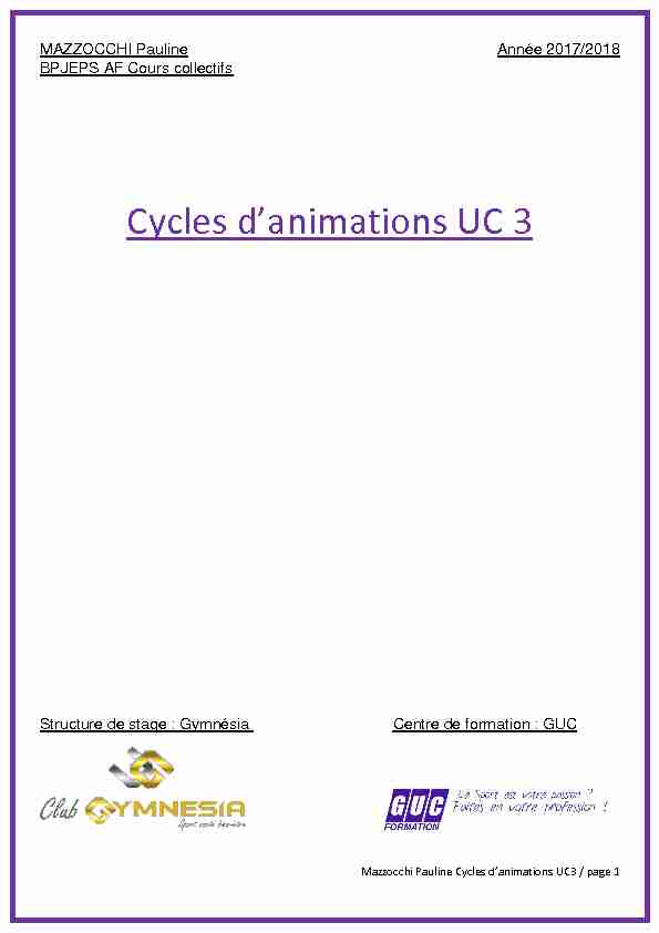 Cycles danimations UC 3