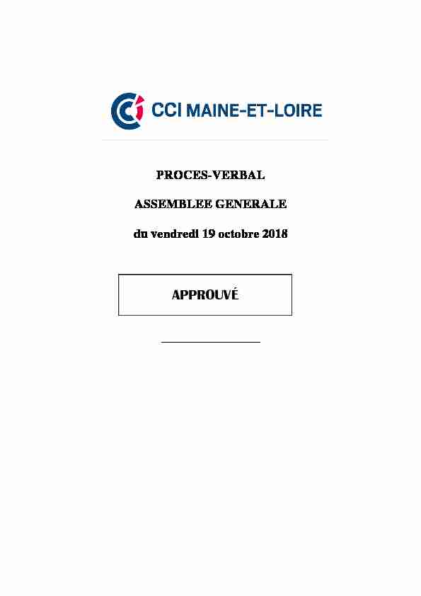 [PDF] APPROUVÉ - CCI Maine et Loire