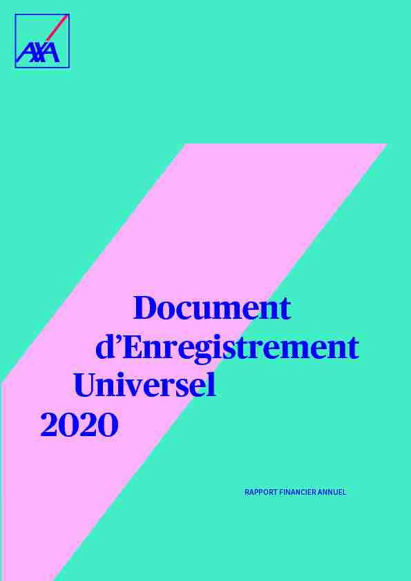 Document dEnregistrement Universel 2020