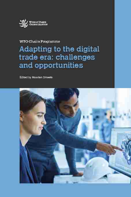 Adapting to the digital trade era: challenges and opportunities