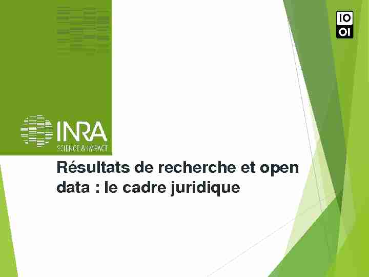 [PDF] Résultats de la recherche et open data : le cadre juridique