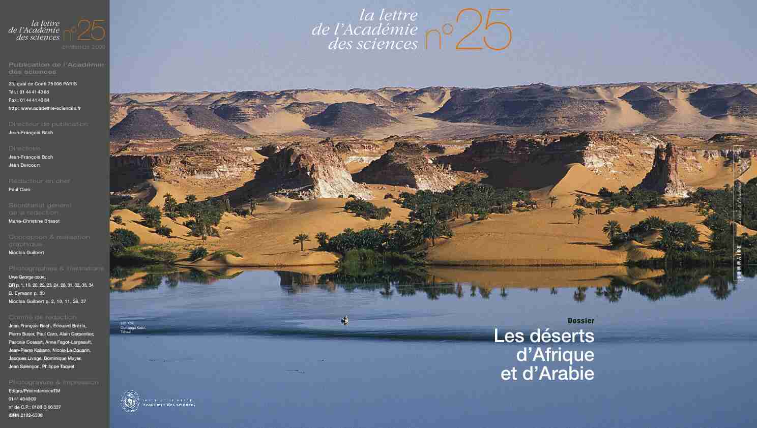 [PDF] Les déserts dAfrique et dArabie - La Lettre n°25 - Académie des