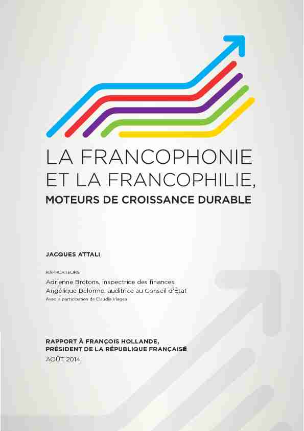 [PDF] LA FRANCOPHONIE ETLA FRANCOPHILIE  - Vie publique
