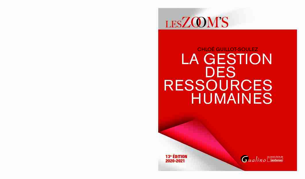 [PDF] La gestion des ressources humaines