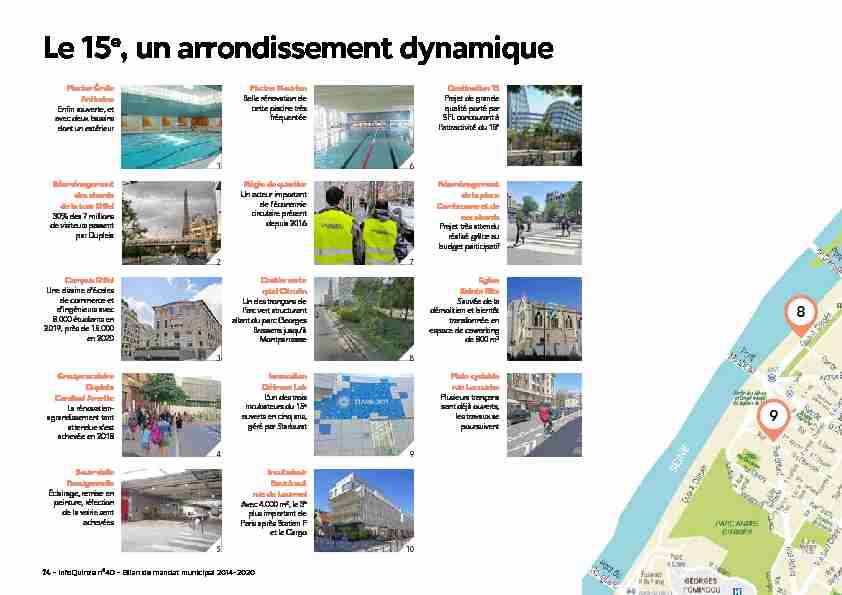 Le 15e un arrondissement dynamique
