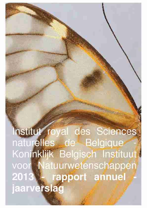 Institut royal des Sciences naturelles de Belgique - Koninklijk