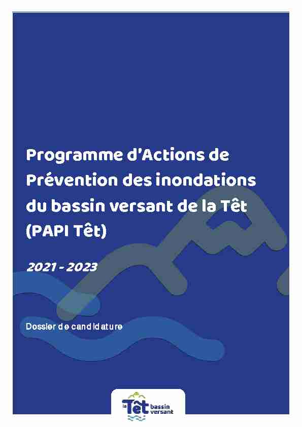 Programme dActions de Prévention des inondations du bassin