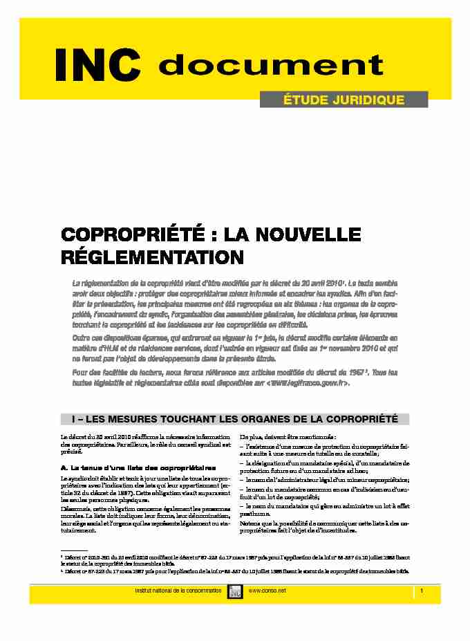 [PDF] INC document - Institut national de la consommation