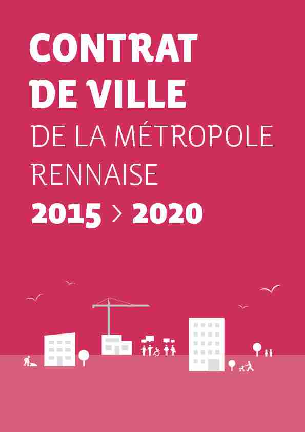 [PDF] Contrat de ville de Rennes Métropole - RésO Villes
