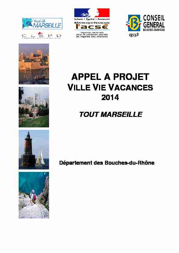 Appel à projet VVV Marseille 2014