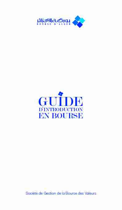 Guide dIntroduction en Bourse