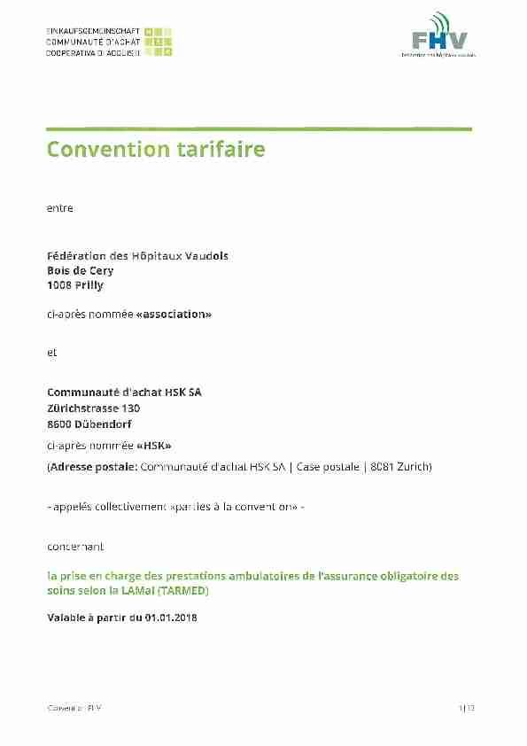 [PDF] Convention tarifaire