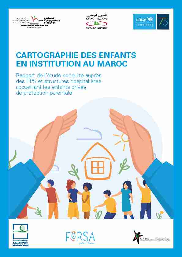 CARTOGRAPHIE DES ENFANTS EN INSTITUTION AU MAROC