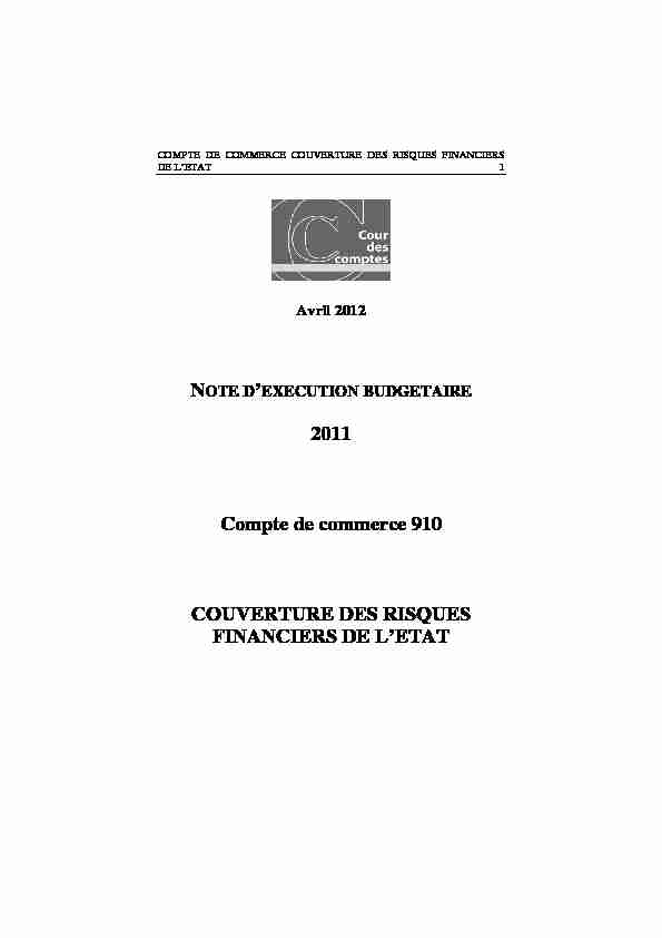 [PDF] couverture des risques financiers de lEta - Cour des comptes