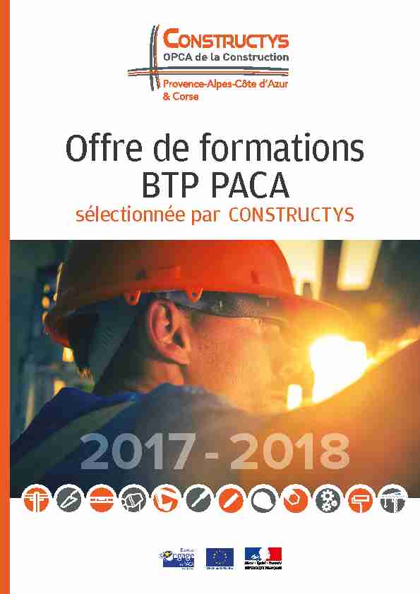 [PDF] Offre de formations BTP PACA - Prométhée Conseil