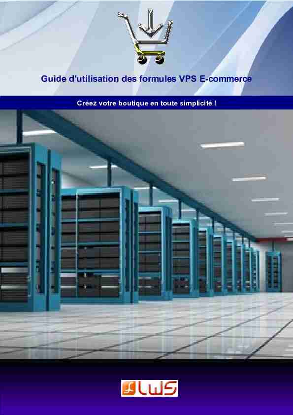 Guide dutilisation des formules VPS E-commerce