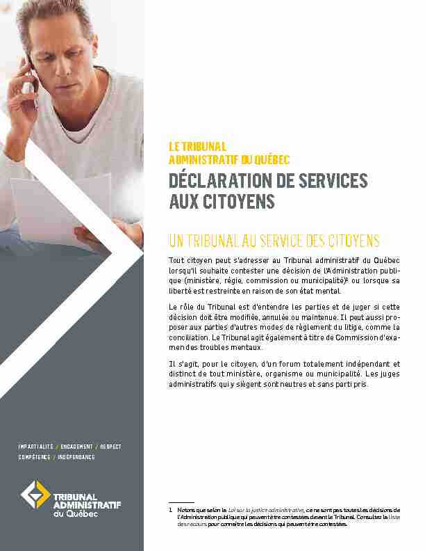 [PDF] DÉCLARATION DE SERVICES AUX CITOYENS - Ville de Laval