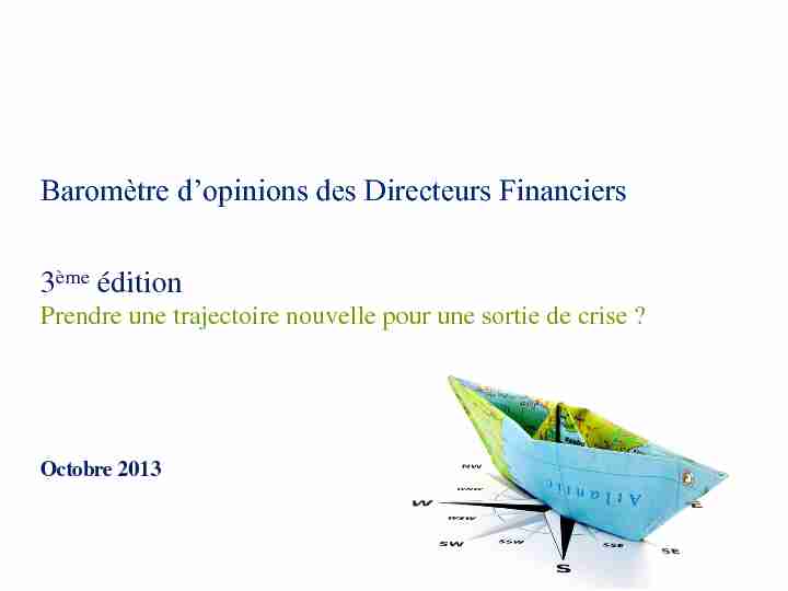 Baromètre dopinions des Directeurs Financiers 3ème édition