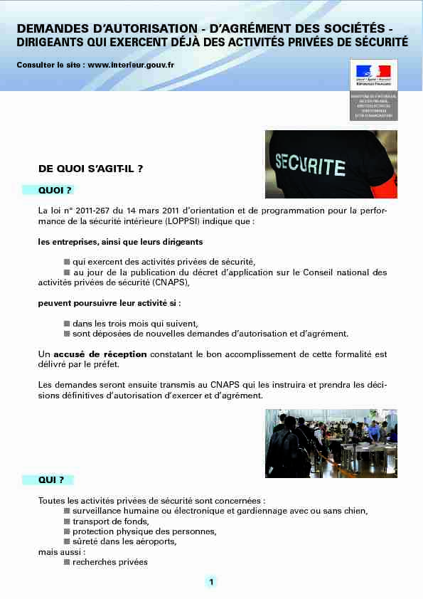 [PDF] 4 pages sécurité privéeindd - Préfecture des Hauts-de-Seine