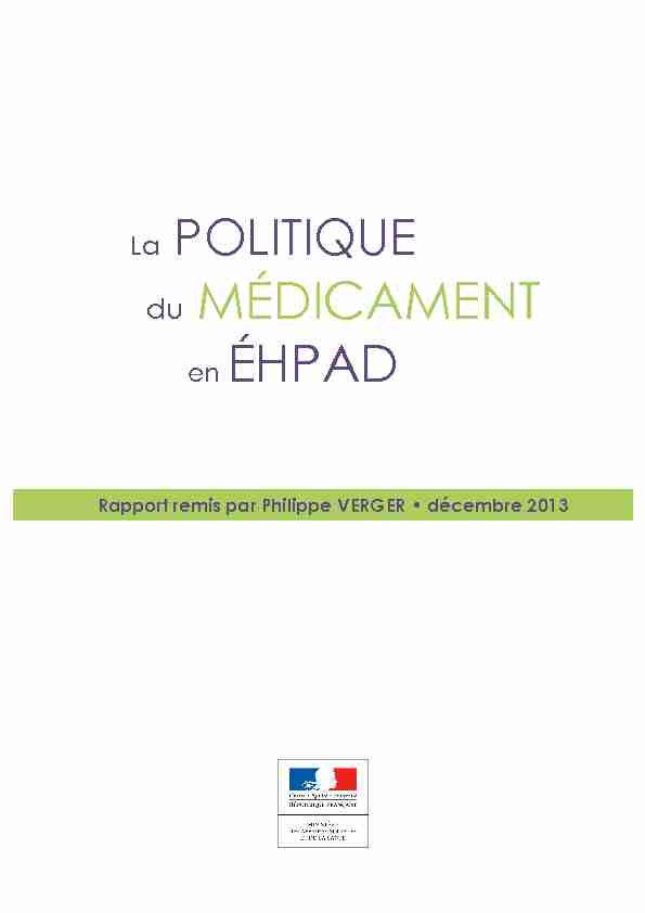 [PDF] LA POLITIQUE DU MEDICAMENT - Ministère des Solidarités et de