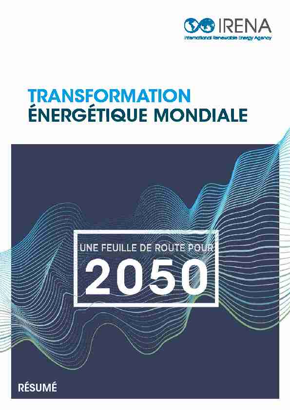 La transition énergétique mondiale : une feuille de route pour 2050