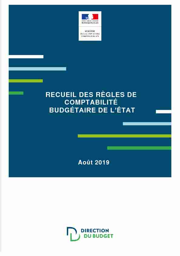 [PDF] RECUEIL DES RÈGLES DE COMPTABILITÉ  - budgetgouvfr