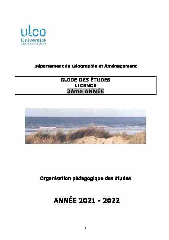 Guide des études L3 2014-2015