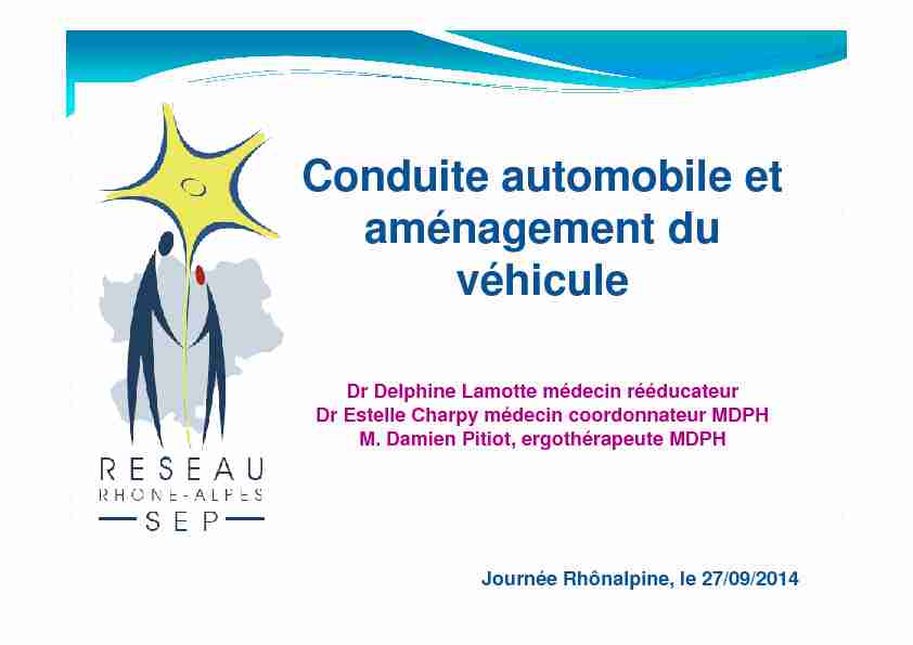 [PDF] SEP et conduite automobile - Rhone Alpes SEP