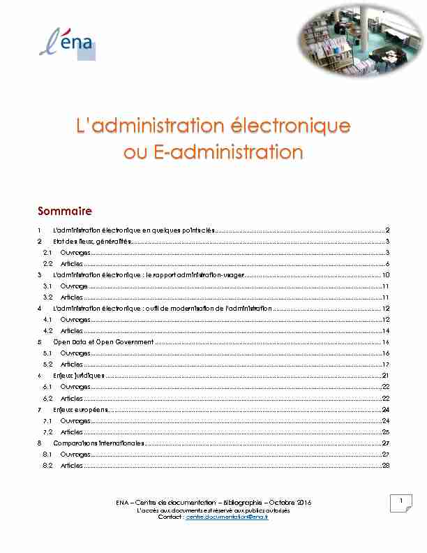 Ladministration électronique ou E-administration