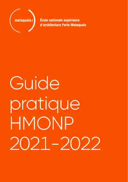 Guide pratique HMONP 2021-2022