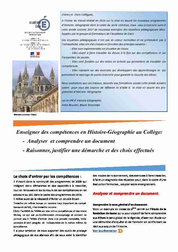 [PDF] Enseigner des compétences en Histoire-Géographie au Collège