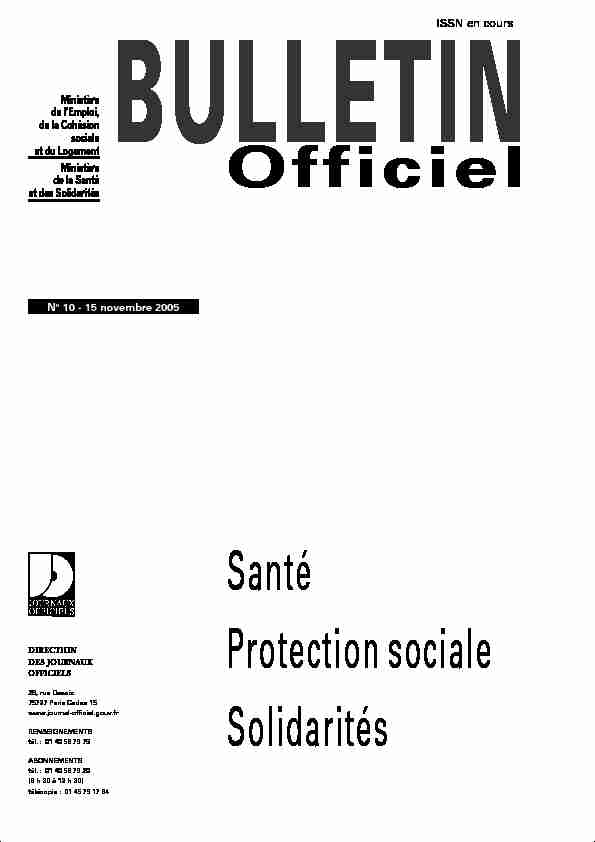 [PDF] Journal officiel de la République française - Ministère des