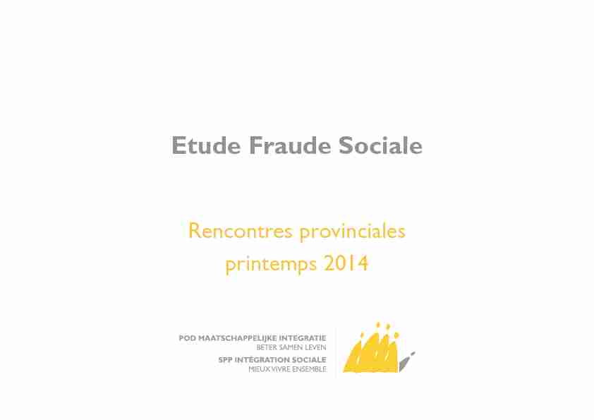 [PDF] Etude Fraude Sociale - PPS Social Integration
