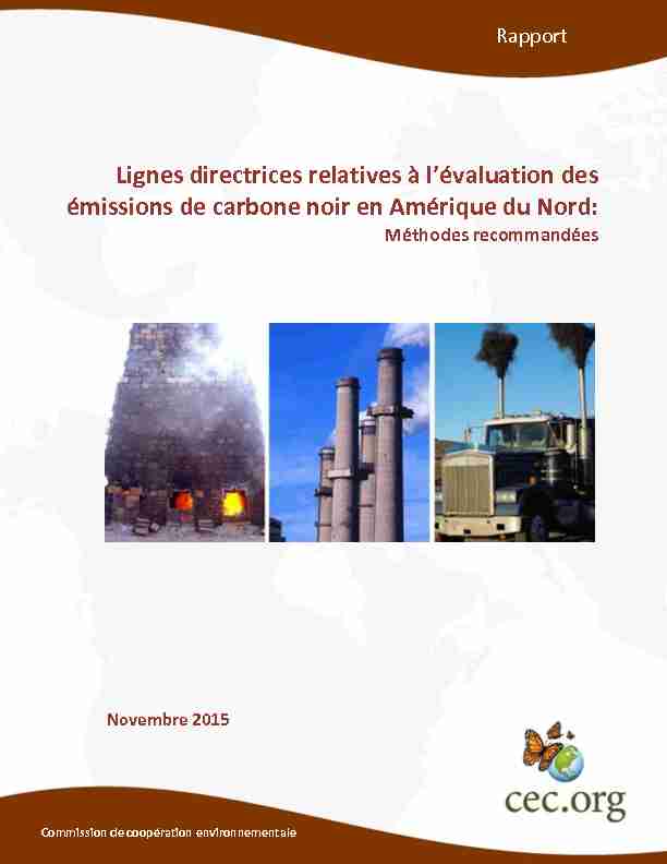 Lignes directrices relatives à lévaluation des émissions de carbone