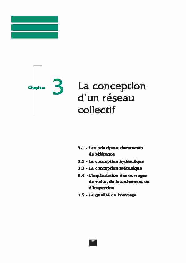 [PDF] 3 La conception dun réseau collectif - Infociments